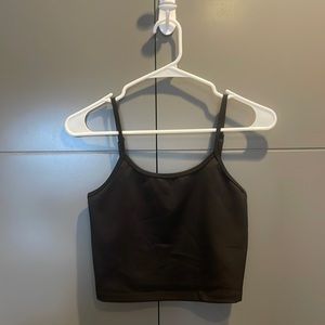 Balance Athletica cropped tank top black, the key tank, medium